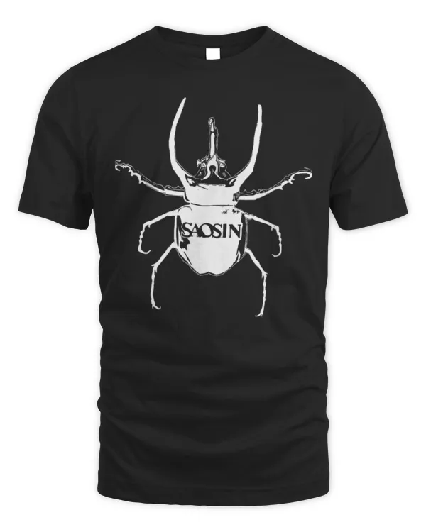 Saosin Vintage Dung Beetle Mens Womens St Patrick Day T-Shirt