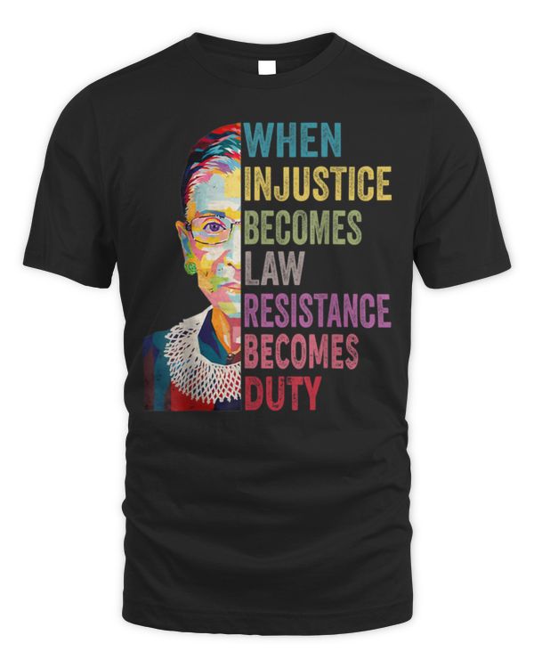 When Injustice Becomes Law Resistance Becomes Duty Women T-Shirt